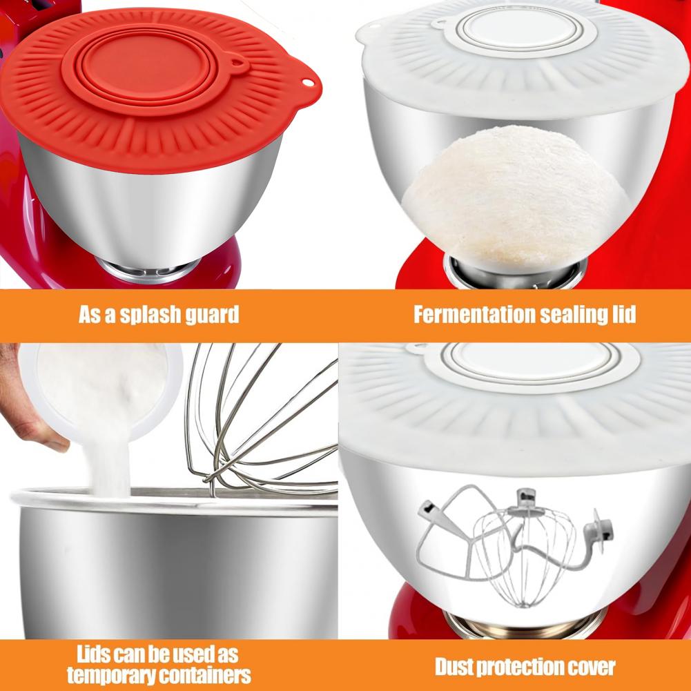Kitchenaid Mixer Hand Mixer - ฝาครอบกันน้ำกระเด็นสำหรับเครื่องผสมอาหาร ซิลิโคนกันน้ำกระเด็นพร้อมกลไกล็อคที่แข็งแรงทนทาน เครื่องปั่นมือแบบทนความร้อนสำหรับคิทเช่นเอইด