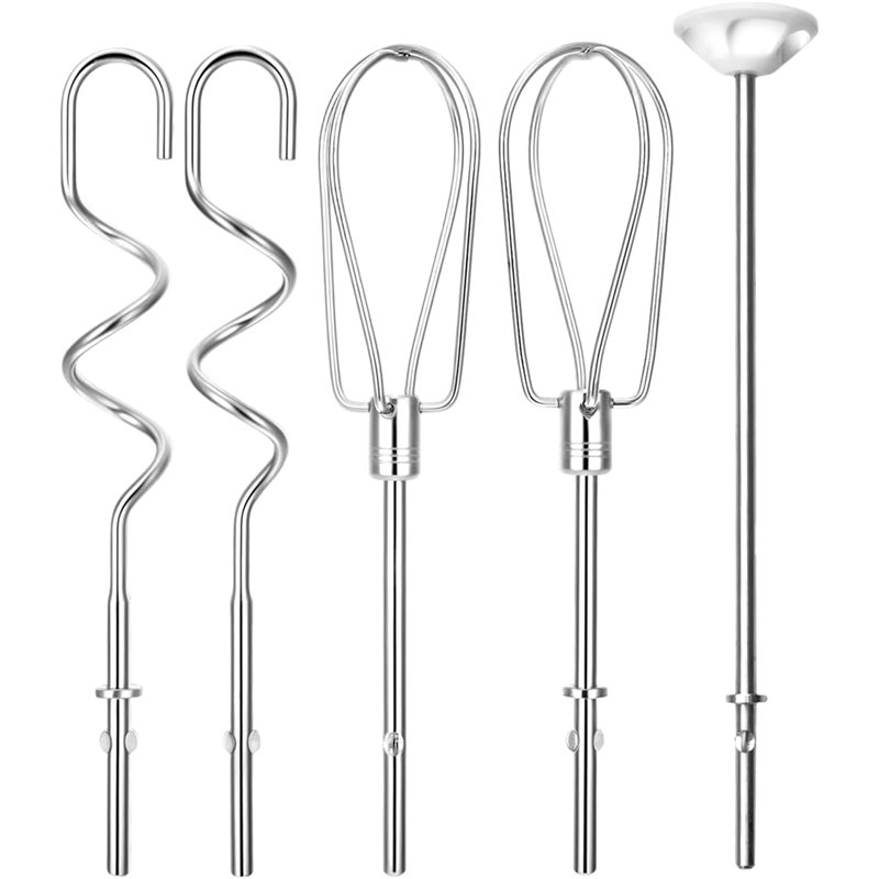 Kitchenaid Mixer Hand Mixer - A66Z อุปกรณ์เสริมสแตนเลสสำหรับเครื่องผสมอาหารแบบมือถือของคิทเช่นเอด - ตะขอสำหรับนวดแป้ง, ใบมีดตี, ที่ตีไข่,