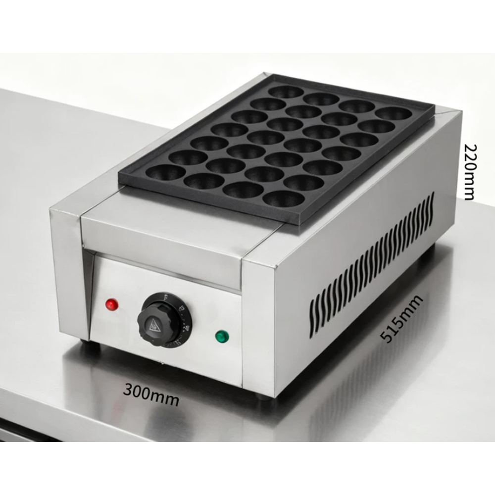 Takoyaki Grill Plate - เครื่องทำทาโกะยากิไฟฟ้าแบบสองแผ่นเคลือบสารกันติด กำลังไฟ 2000 วัตต์ สำหรับร้านขายขนม