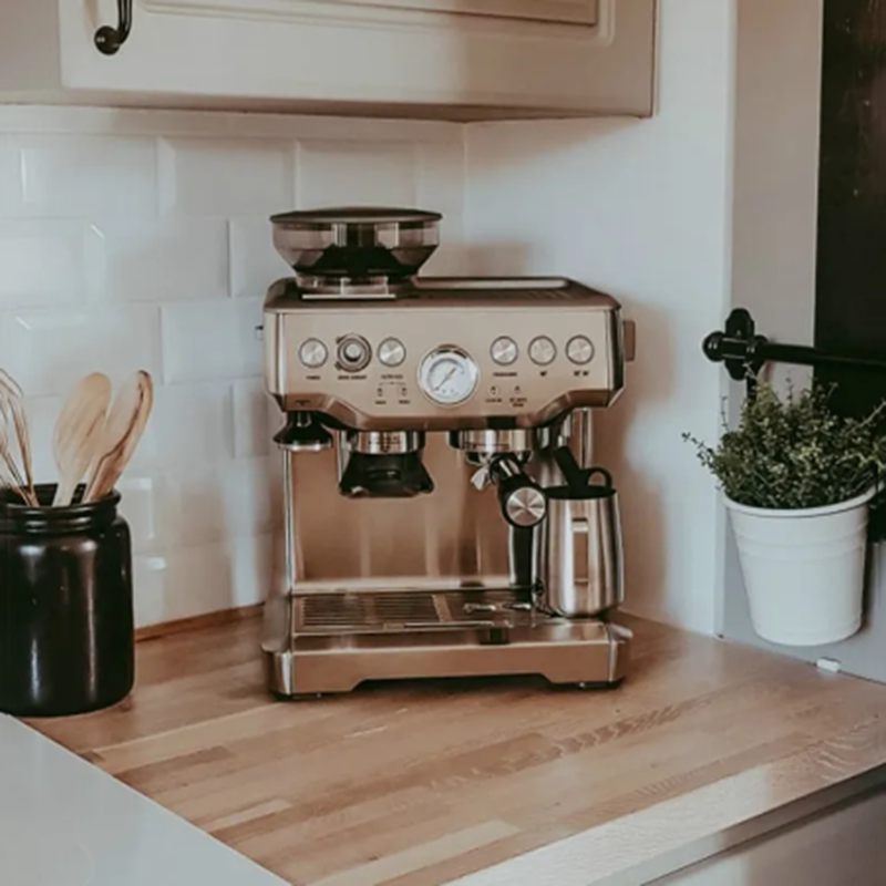 Breville Espresso Bes870 - ใหม่เครื่องชงกาแฟเอสเพรสโซ่เบรวิลล์ Bes870 กึ่งอัตโนมัติบ้านและเครื่องชงกาแฟเชิงพาณิชย์พร้อมฟังก์ชั่นบดเมล็ดกาแฟ 220-240V