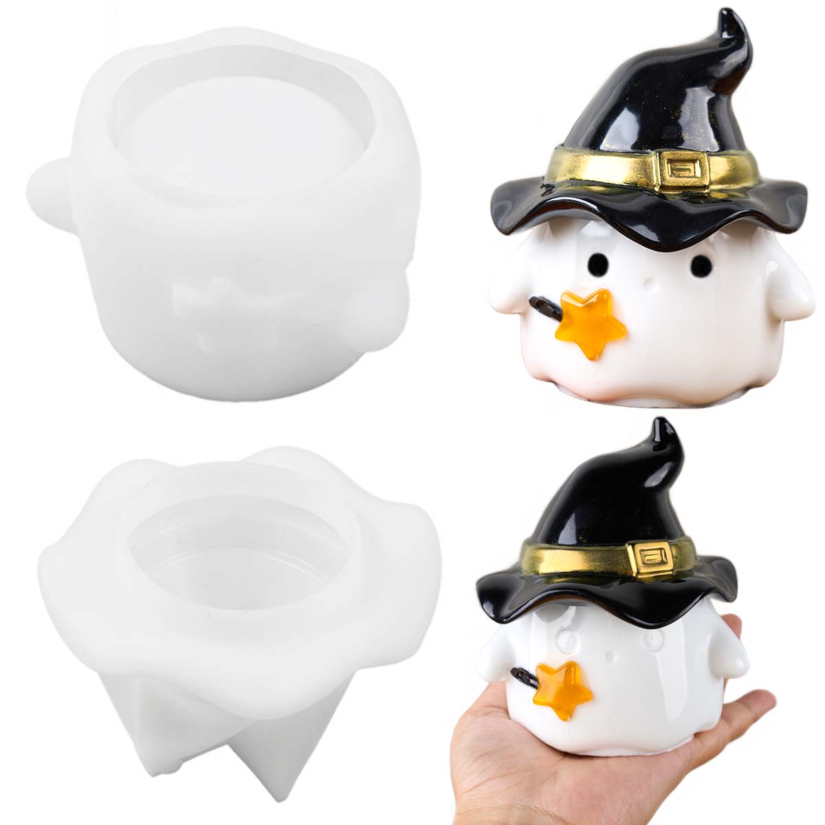 หมวก Ghost เทียน Jar แม่พิมพ์ซ - Potsticker Mold บทวิจารณ์และราคา