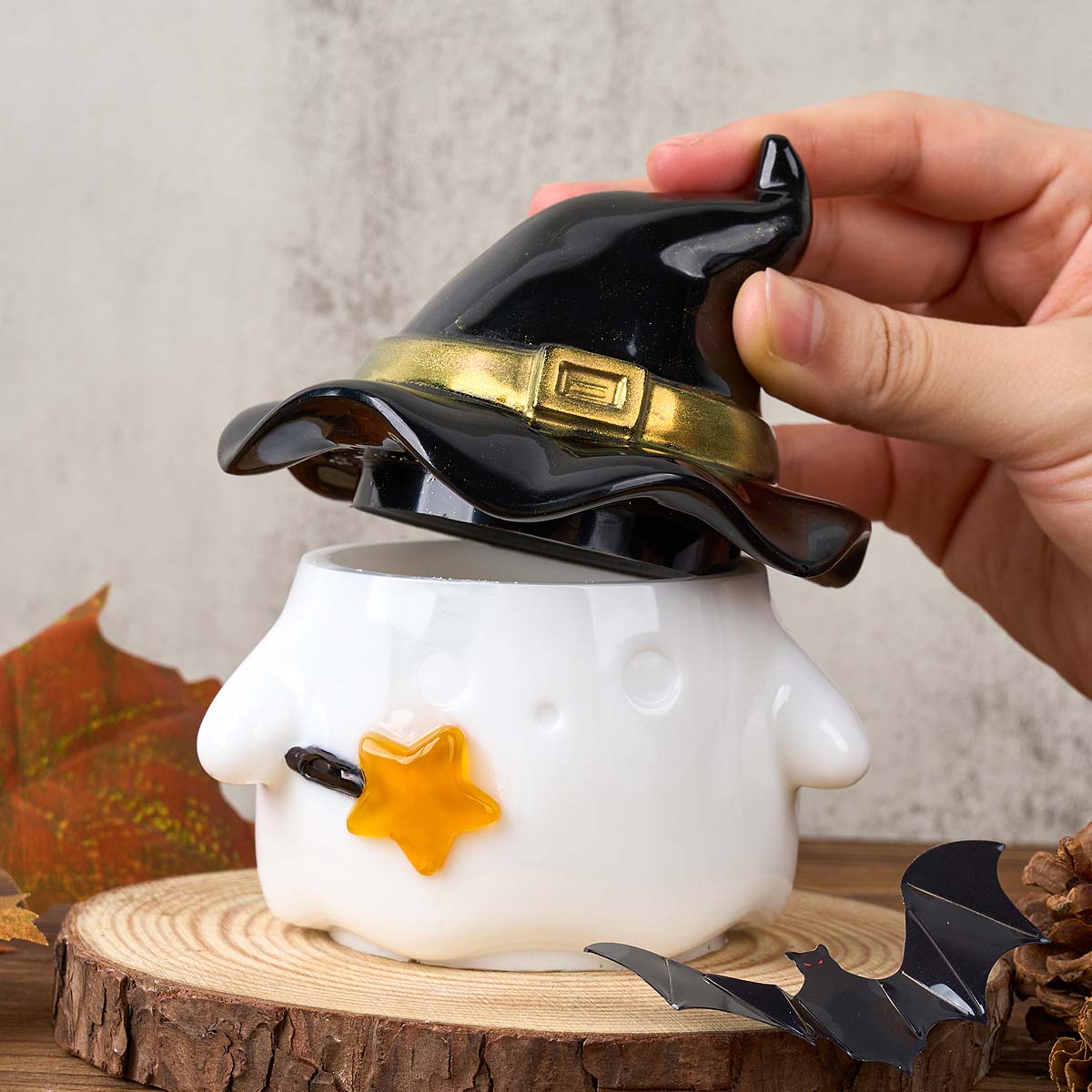 หมวก Ghost เทียน Jar แม่พิมพ์ซ - Potsticker Mold บทวิจารณ์และราคา