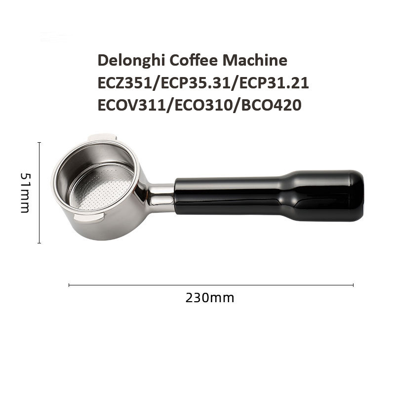 พอร์ทาฟิลเตอร์แบบไม่มีฐานขนาด  - Delonghi Espresso Ecp3420 บทวิจารณ์และราคา