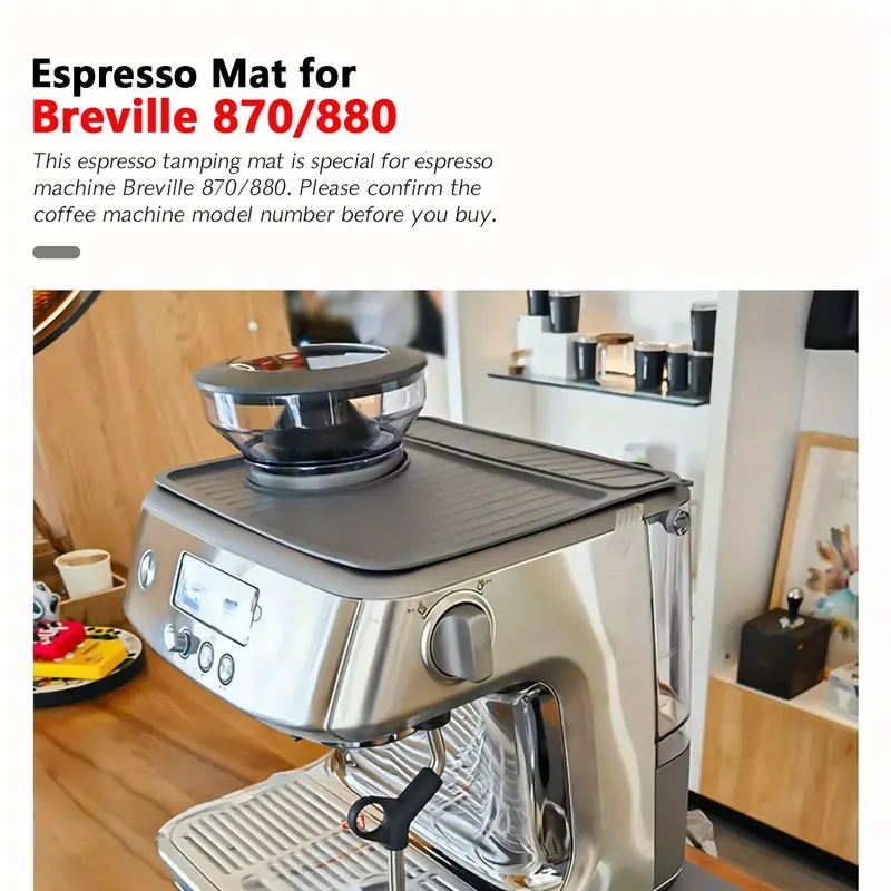 แผ่นรองกาแฟซิลิโคนทำจาก870/880 - Breville Espresso Bes870 บทวิจารณ์และราคา