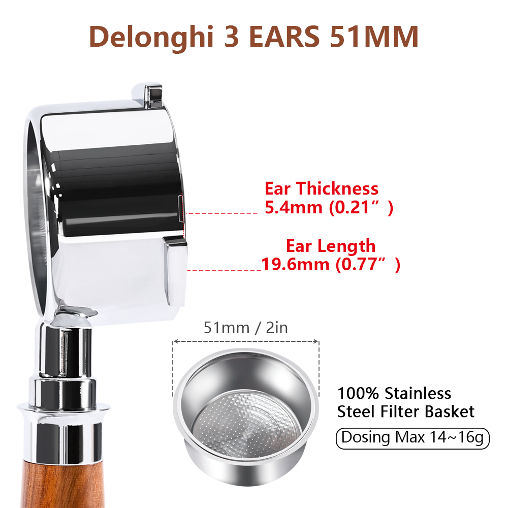 พอร์ทาฟิลเตอร์แบบไม่มีก้นขนาด  - Delonghi Espresso Magnifica บทวิจารณ์และราคา