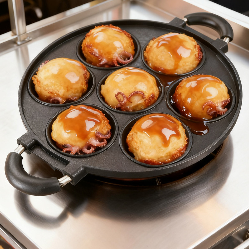กระทะทำทาโกะยากิขนาดใหญ่ สำหรั - Takoyaki Grill Plate บทวิจารณ์และราคา