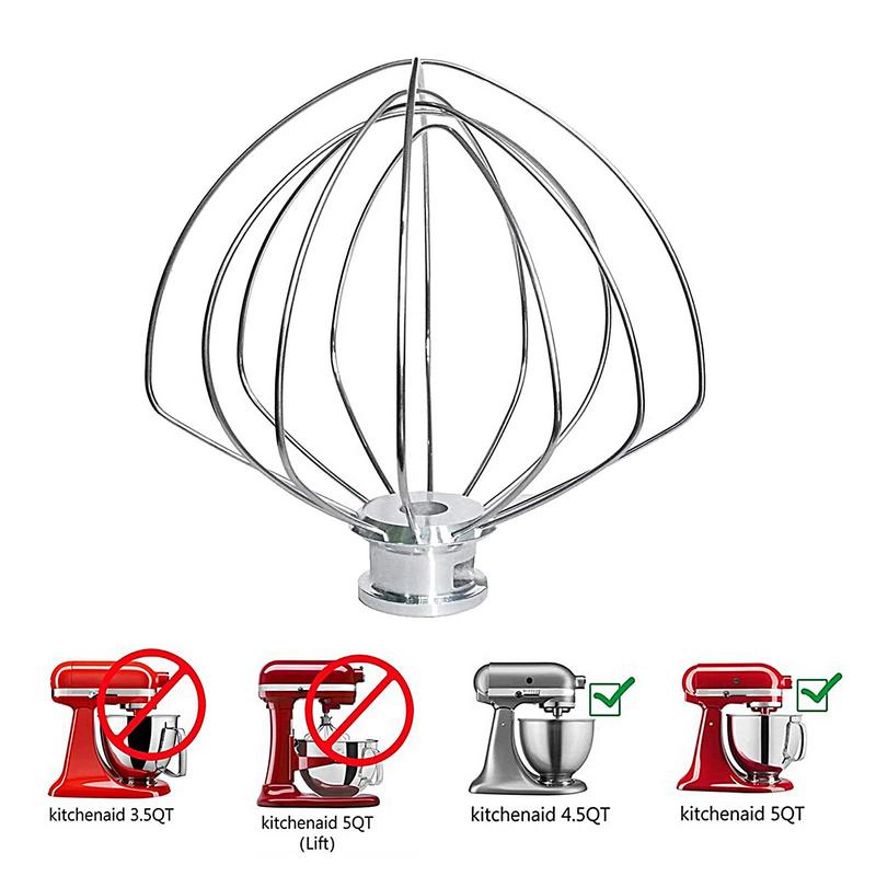 ที่ผสมแส้ลวดบอลลูนทำจากสแตนเลส - Kitchenaid Mixer Hand Mixer บทวิจารณ์และราคา