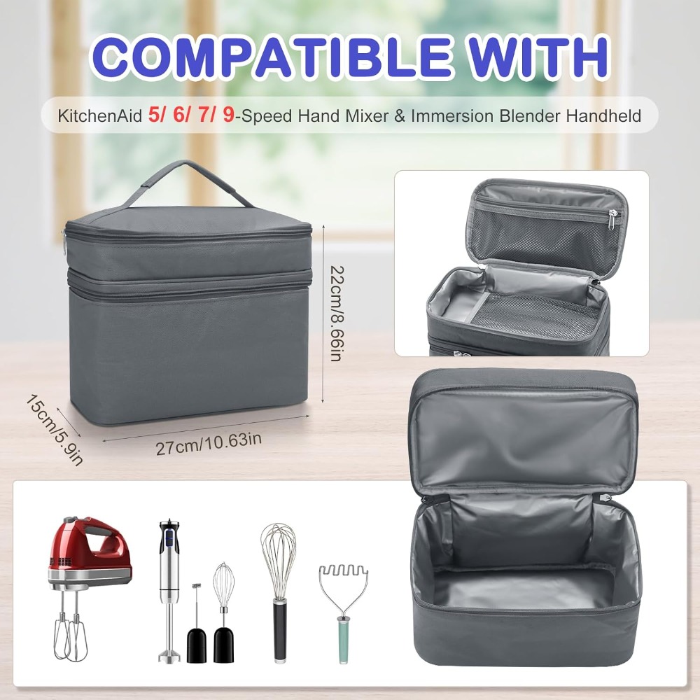 กระเป๋าใส่เครื่องผสมอาหารแบบมื - Kitchenaid Mixer Hand Mixer บทวิจารณ์และราคา