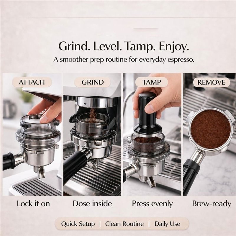 กรวยจ่ายกาแฟแบบ Twist-Lock ขนา - Breville Espresso Barista Touch บทวิจารณ์และราคา