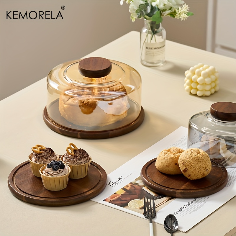 ถาดเค้กไม้ทรงกลม 1 ชิ้น พร้อมฝ - Dim Sum Basket บทวิจารณ์และราคา